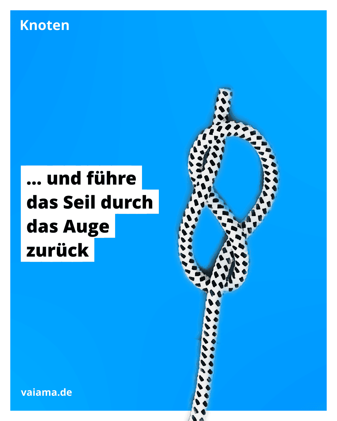 Achterknoten Schritt 3
